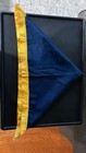 Antique C1920s Boy Scout Style Neckerchief Blue Gold 23  Clementon Nj Provenance
