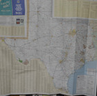 Texas 2026 State Travel Map Highway Street Road Railroad Folding Paper Route 66