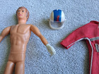 Vintage Evel Knievel Original Racing Set Figure W  Red Suit   Correct Helmet      