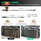 39  Radiator Cleaning Wand Ss  For 39  100cm  Wands  Silvery