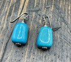 Barse Blue Magnesite Bead Earrings- Sterling Silver- Nwt
