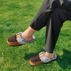 Womens Fuzzy Faux Fur Slippers Memory Foam Slip On Indoor Outdoor House Shoes
