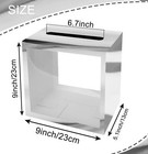Silver Card Box For Party Diy Money Card Box Gift Card Box Holder For Wedding   