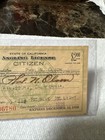 Angling License 1928 By State Of California
