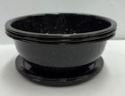 Black Speckled Metal Enamelware  6 Pieces  Plates   Bowls - Free Shipping