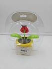 Solar Dancing Ladybug Pink Flower Pot Toy Sunlight Powered Dancer Bobble Head