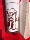 Pluto Glass Tumbler  Vintage Schwanbeck Walt Disney Collectible