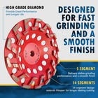 7  Aggressive Diamond Grinding Concrete Cup Wheels 5 8 -11 Arbor  18 20 Grit