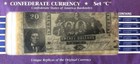 Confederate States Civil War Era Currency - Banknotes - Set C