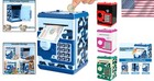 Electronic Atm Piggy Bank - Fun Kids Savings Box With Secure Password Feature