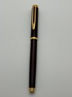 Rare Waterman Gentleman Fountain Pen Burgundy Lacquer - 18 Carat Solid Gold Nib