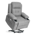 Power Lift Massage Heated Recliner Chair For Elderly Cup Holders remote Control