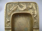 Vintage Heavy Solid Brass Dragon Cigar   Cigarette Ashtray - Hong Kong