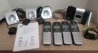 At t Cl82414 - 4-handset Cordless Phone Landline Answering Machine Home System 