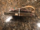Antique Vintage Brass Door Set Art Deco Backplates Lock Key