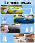 Portable Air Pump For Inflatables  Rechargeable Air Mattress Pump