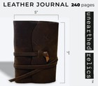 100  Genuine Leather 7   x5    Journal Sketchbook Rustic Notebook Handmade 240 Pg 