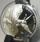 1997 Mexico Proof Libertad 2 Oz  999 Silver In Original Plastic Capsule