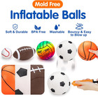 5 Pack Sports Balls For Toddlers Boy Outdoor Kids Toys With Bag   Pump   Bouncy