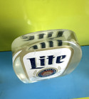 Miller Lite Beer Tap Handle 4  Lucite Acrylic Short Mini Draft Vintage Draft Bar