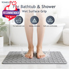 Non-slip Bathtub Mat 30  X 17  Extra Thick Shower Safety Pad Grey