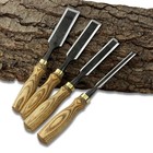 Wood Carving Chisels     Hand-forged 52100 Steel Blades  Ash Handles  Woodworking