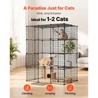 Uimoso 4-tier Metal Cat Enclosure For Indoor Use  Diy Playpen For 1-2 Cats