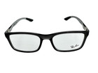 Ray Ban New Transparent Grey Carbon Silver Frames 53-18-145 Eyeglasses Rx8908