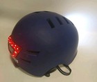 Gtsbros Bike Helmet With Light  Front And Rear Led Lights Adults Men Women Blue