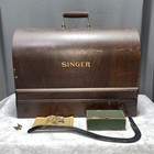 Vtg Singer 99 Sewing Machine Sold As-is W  Wood Case Keys Knee Bar - Read