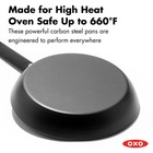 Oxo Cc011490-001 Obsidian 10  Carbon Steel Frying Pan Iron Cleaning Brush