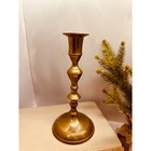 Vintage Solid Brass Candlestick Holder Made In India Taper Candle Stand 7 Inch