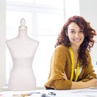 Adjustable Female Dress Model Display Torso Body Tripod Stand White Manikin