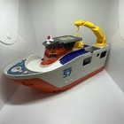 Matchbox 57 Mission Marine Rescue Shark Ship W out Shark Cargo Helicopter