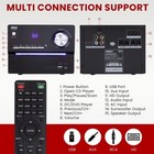 Pyle 3-pcs Wireless Bt Streaming Stereo System - Suitable For Mp3  Usb  Fm Radio