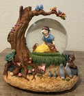 Disney Store Snow White   Friends Musical Snowglobe Plays Brahms Waltz W  Box