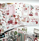 Huge Christmas Scrapbook Paper Craft Lot 12x12 Stickers Embellishments 