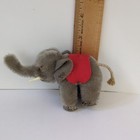 Vintage 1950s Steiff Mohair Elephant Red Blanket No Ear Tag No 
