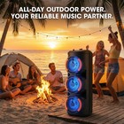 Portable Bluetooth Speaker Triple 6 5   Sub Woofer Stereo Sound System Pa Party
