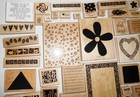Stampin  Up Lot Of 170 Wooden Rubber Stamps - Most Never Used   Most Vintage
