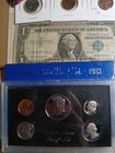 Collectible Junk Drawer Lot 1983 Proof Set  note 1957 Pok  mon Coins  more