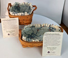 Longaberger Set 2 1992 Booking Collection Combo Sweet Basil 92 Lavender Basket