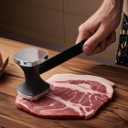 8 9-inch Double-sided Stainless Steel Meat Tenderizer Steak Hammer