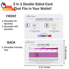 Eideal      Uv   Uvc Test Card   Uv Intensity Test Card   3-in-1 Uv Test Card   Uv
