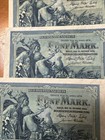Lot Of 12 Germany 5 Mark 1904 Reichskassenschein German Empire Banknotes Antique
