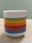 Vintage Original Apple Macintosh Computer Mug 1980s Full Rainbow Logo