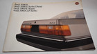 Vintage 1985 Audi Auto Brochure - 5000s turbo Diesel avant cd Turbo