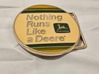 John Deere 1980s  Nothing Runs Like A Deere Round Belt Buckle New