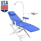 Dental Portable Mobile Chair Led Light Folding Chair Folding Silla Unit 4 Hole