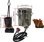 Lsmiitth 6kg Gas Melting Furnace Propane Forge Copper Gold Silver Casting Tool